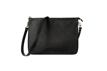#9 Black Padded Crossbody Techie