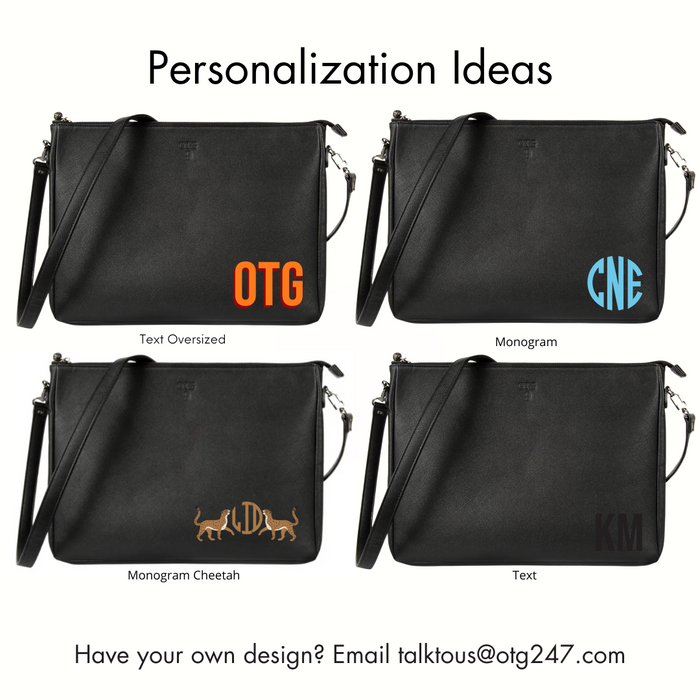 #9 JW Blackout Padded Crossbody Techie – personalized image