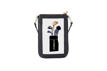 #1 Nudie Black Fore Crossbody Wristlet