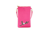 #1 Hot Pink G Love Crossbody Wristlet