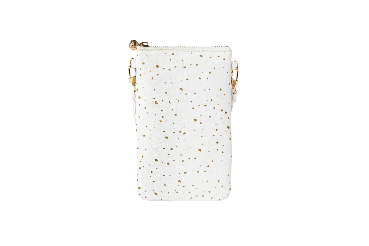 #1 Nicole Dot Gold Crossbody Wristlet