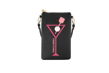 #1 Dinks & Drinks Black Crossbody/Wristlet