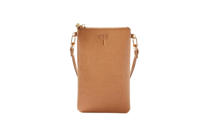 #1 Tan Crossbody Wristlet