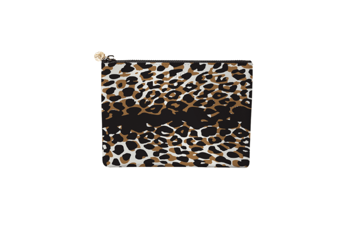 #2 Caki Leopard Gold Pouch