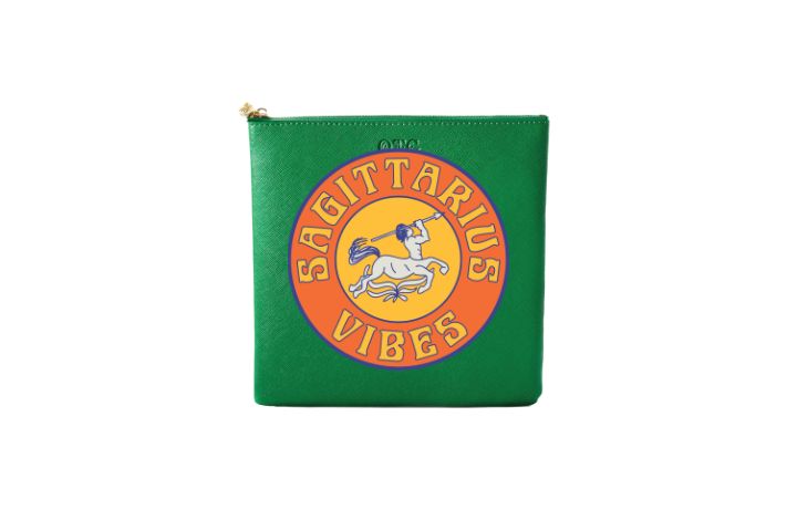 #3 Green Sagittarius Pouch