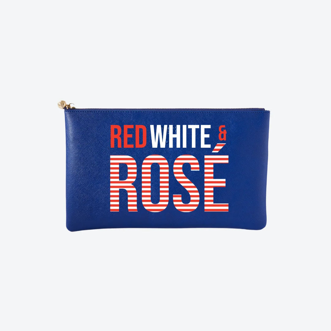 #5 Navy Rosé Clutch
