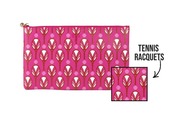 #5 Rose Racquet Clutch