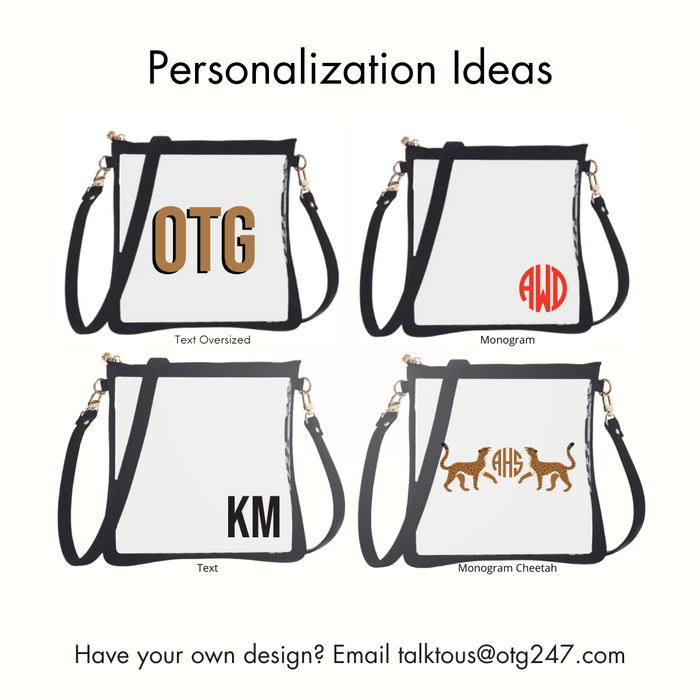 #6 Double Nudie Black Golf Love Crossbody – personalized image