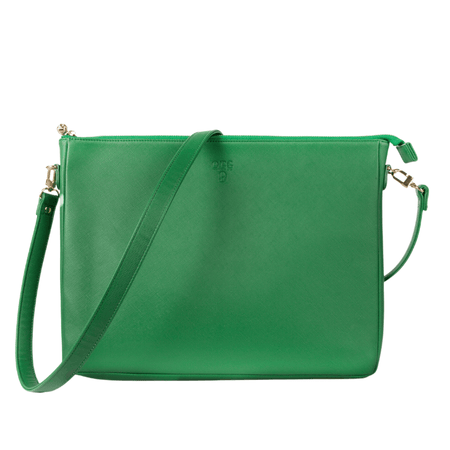 #9 Green Padded Crossbody Techie