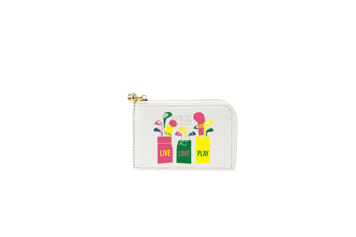 Card Case White Live Love Play
