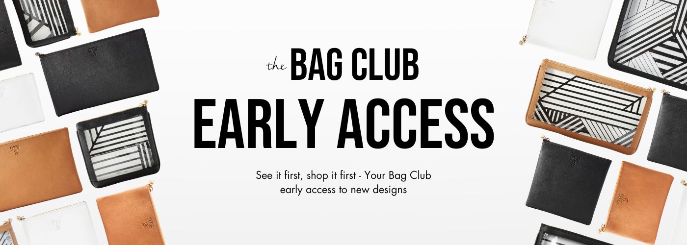 Collection banner for The Bag Club Early Access shopping page.