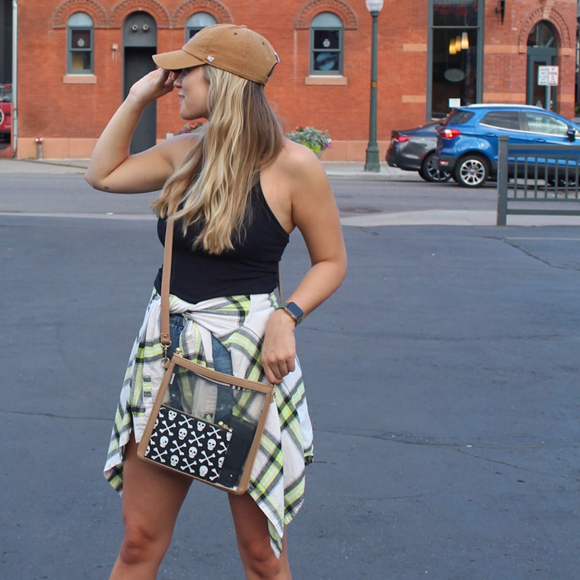 #6 Double Nudie Tan Crossbody