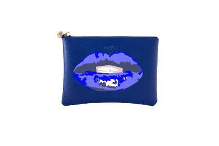 #2 Navy Lips Blue Pouch