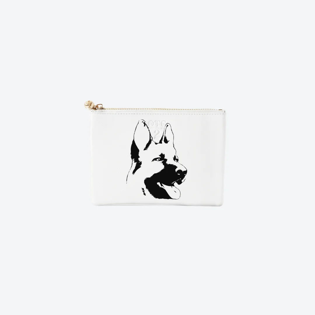 #2 White German Shepard Pouch