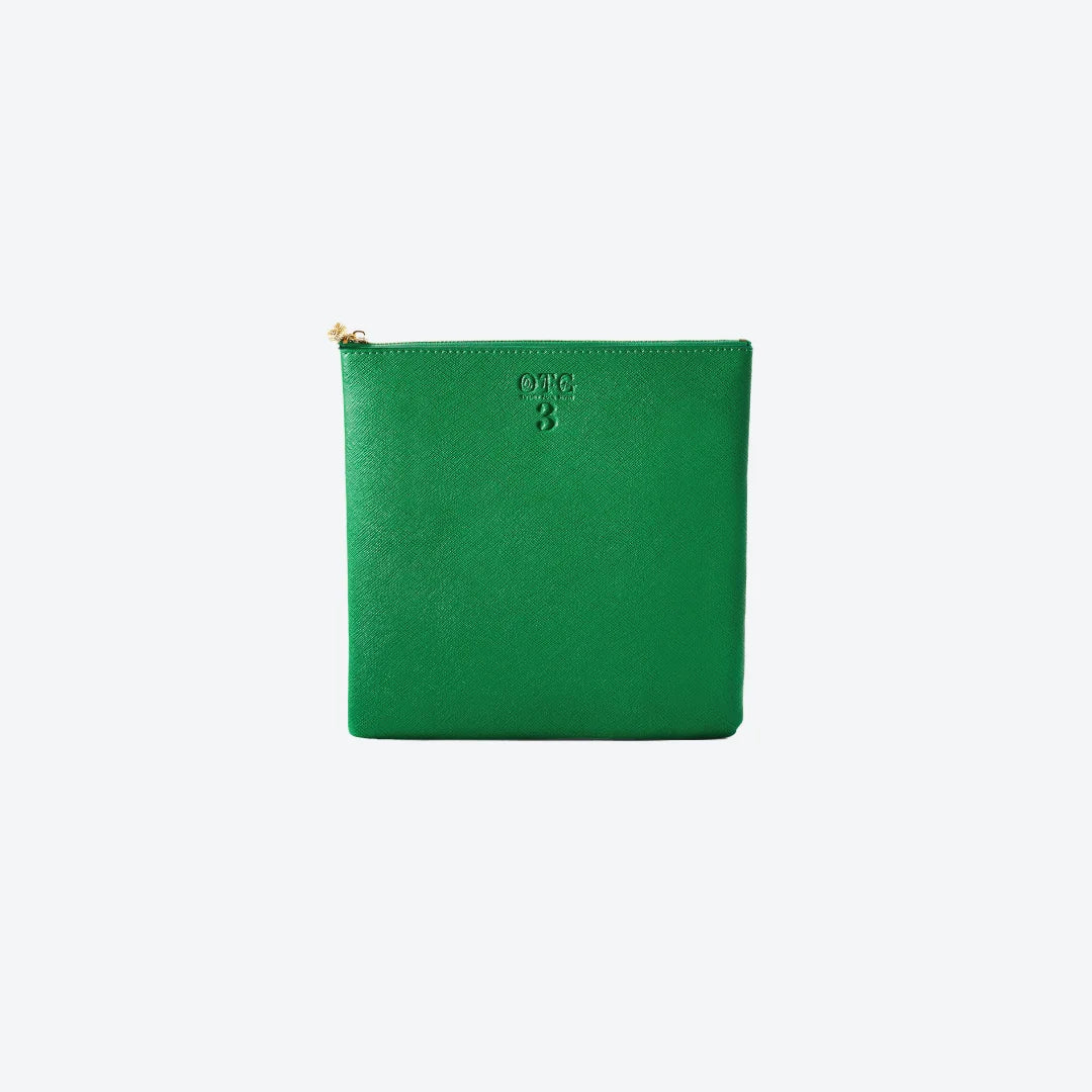 #3 Green Pouch, front view