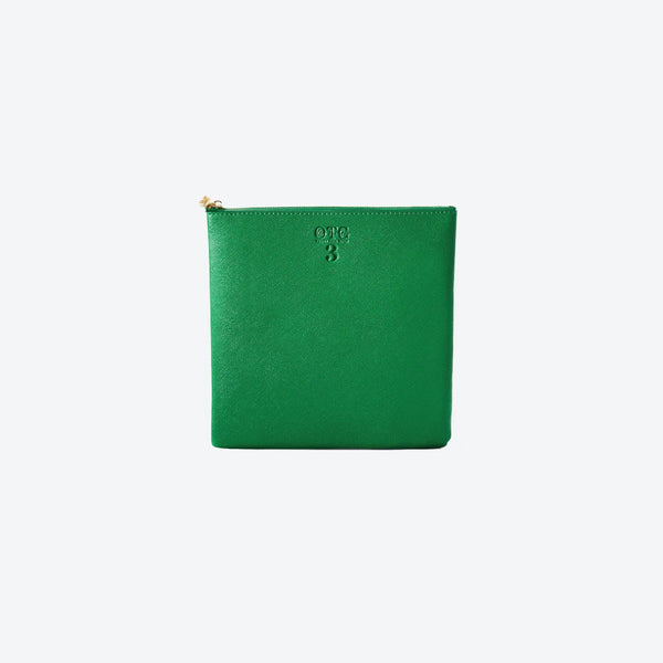 #3 Green Pouch, front view