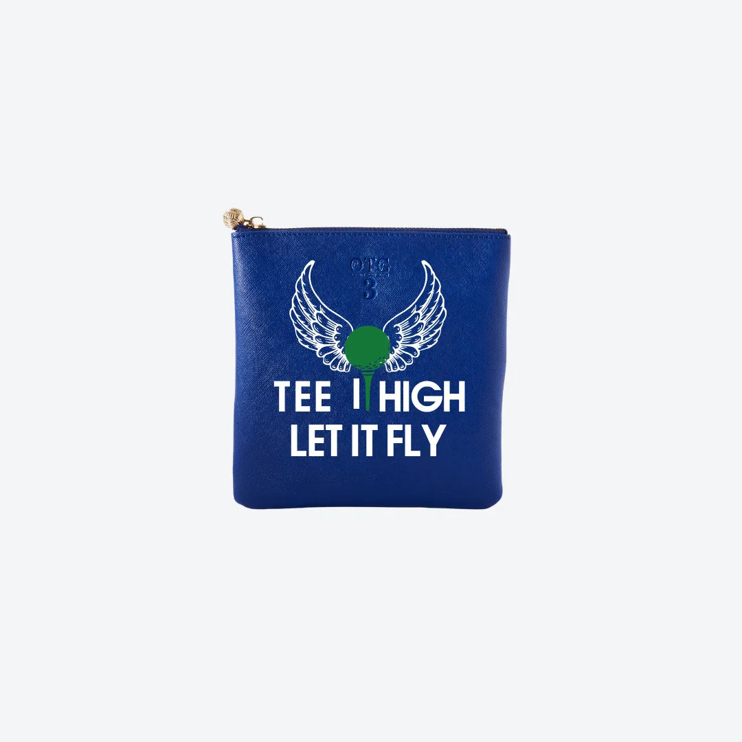 #3 Navy Tee It High Pouch