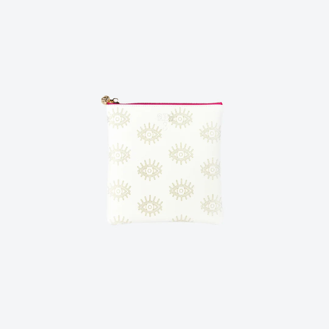 #3 Sabra Eye White Pouch