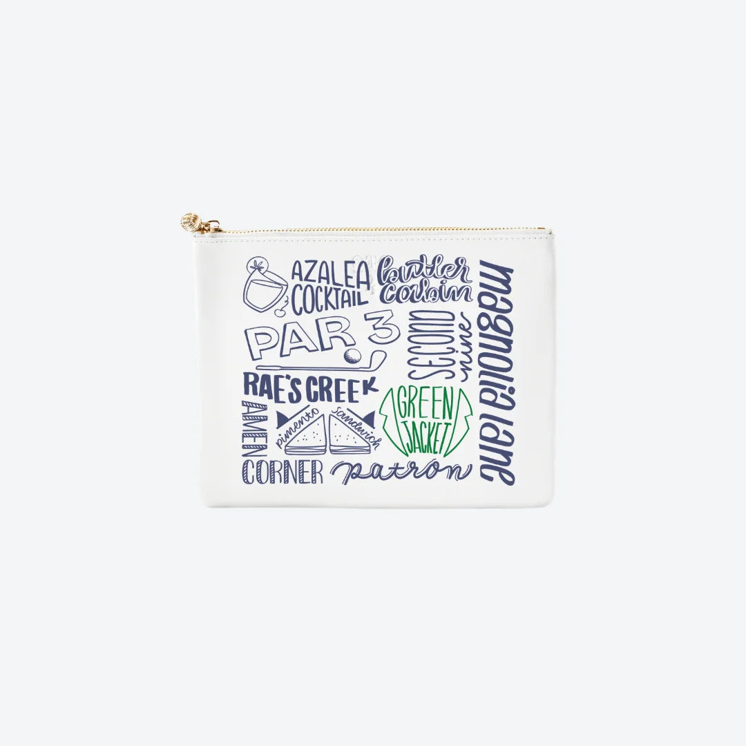#4 White Masters Words Pouch