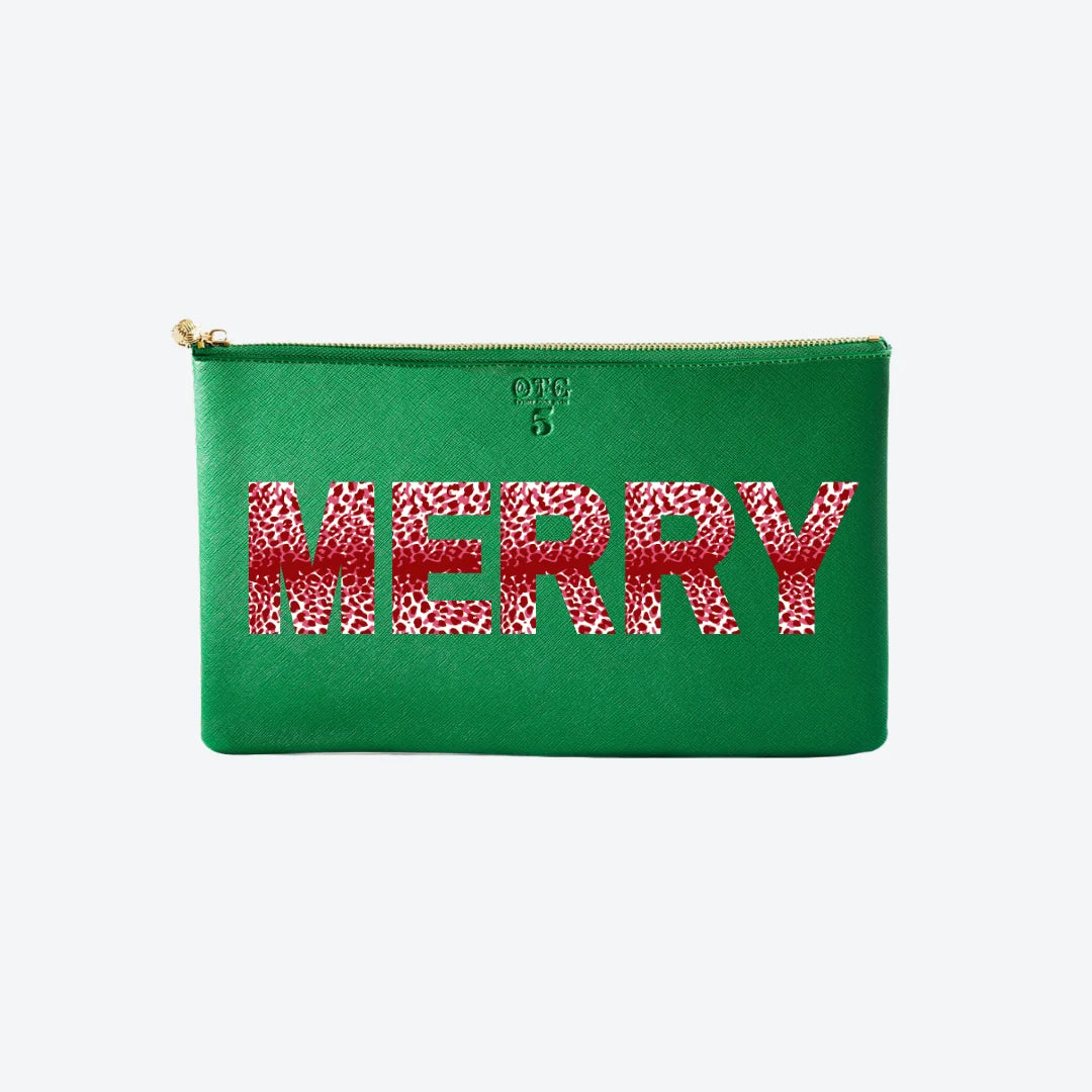#5 Green Merry Clutch, front view