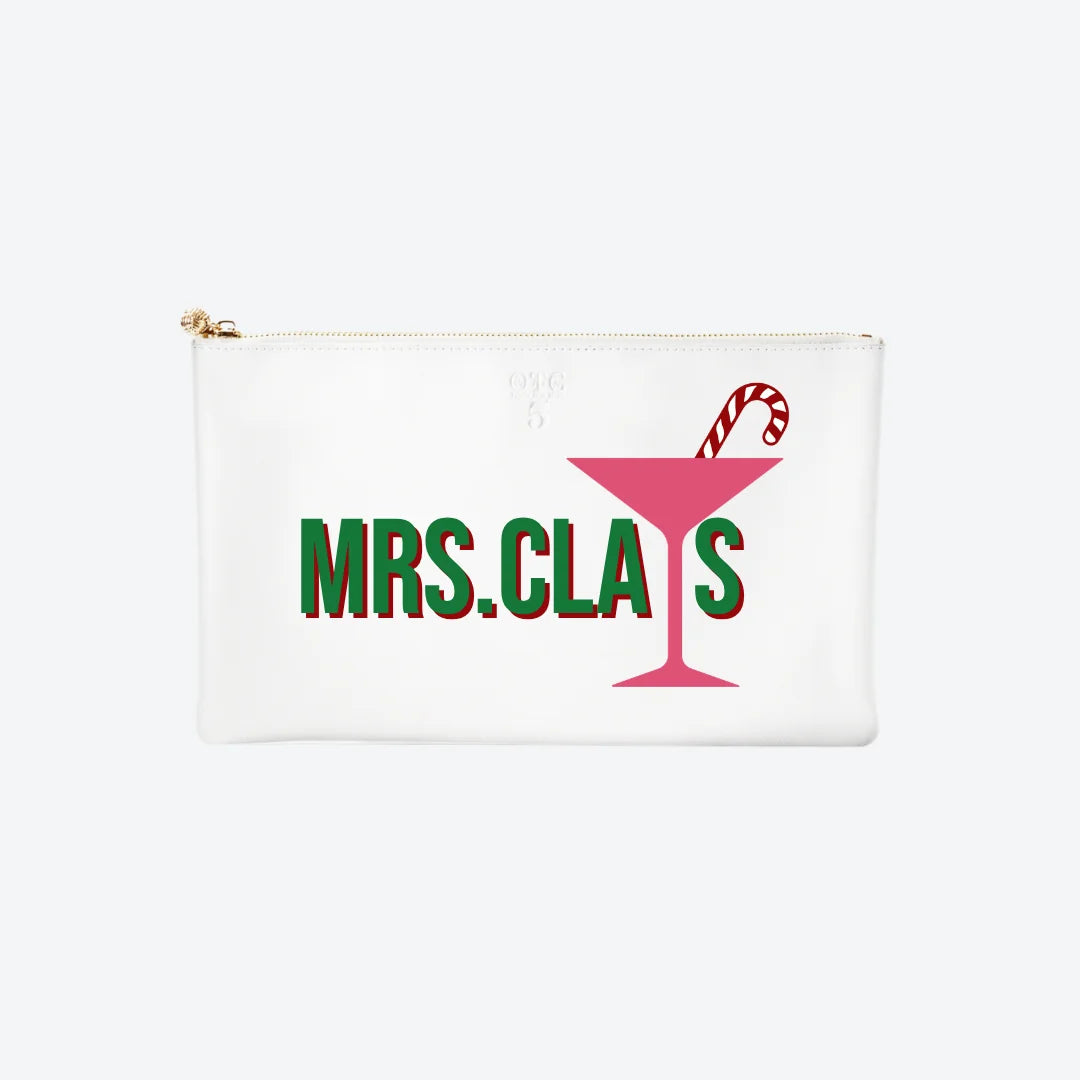 #5 White Mrs Claus Clutch