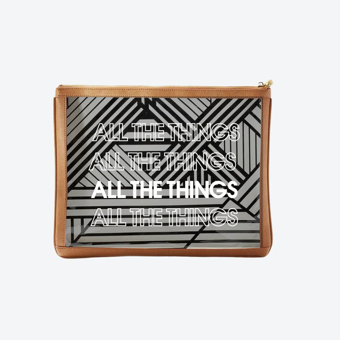 #8 Nudie Tan All The Things Pouch, front view