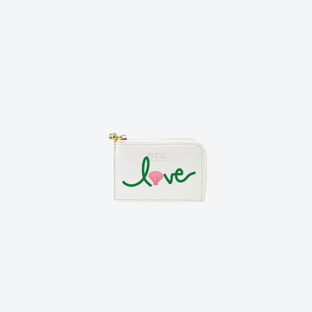 Card Case White Beach Love