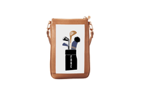 #1 Double Nudie Tan Fore Crossbody Wristlet