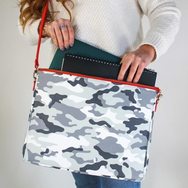 #9 Camo Padded Crossbody Techie