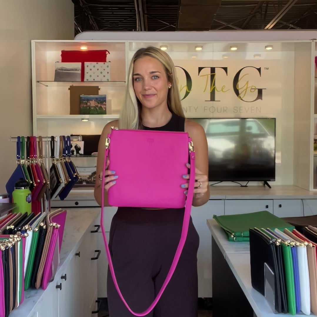 Load video: #6 Hot Pink Crossbody