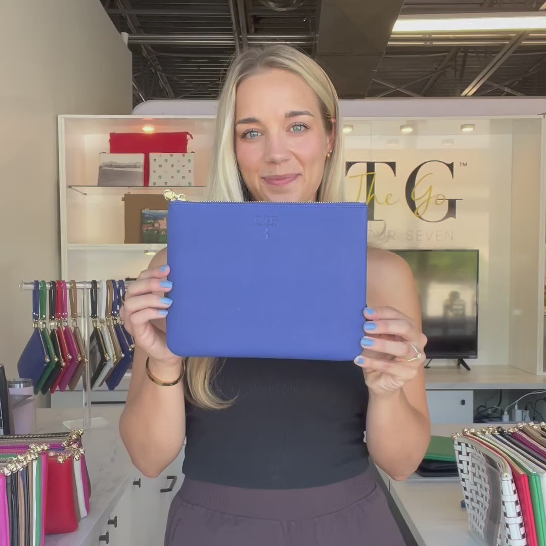 Load video: #4 Navy Pouch