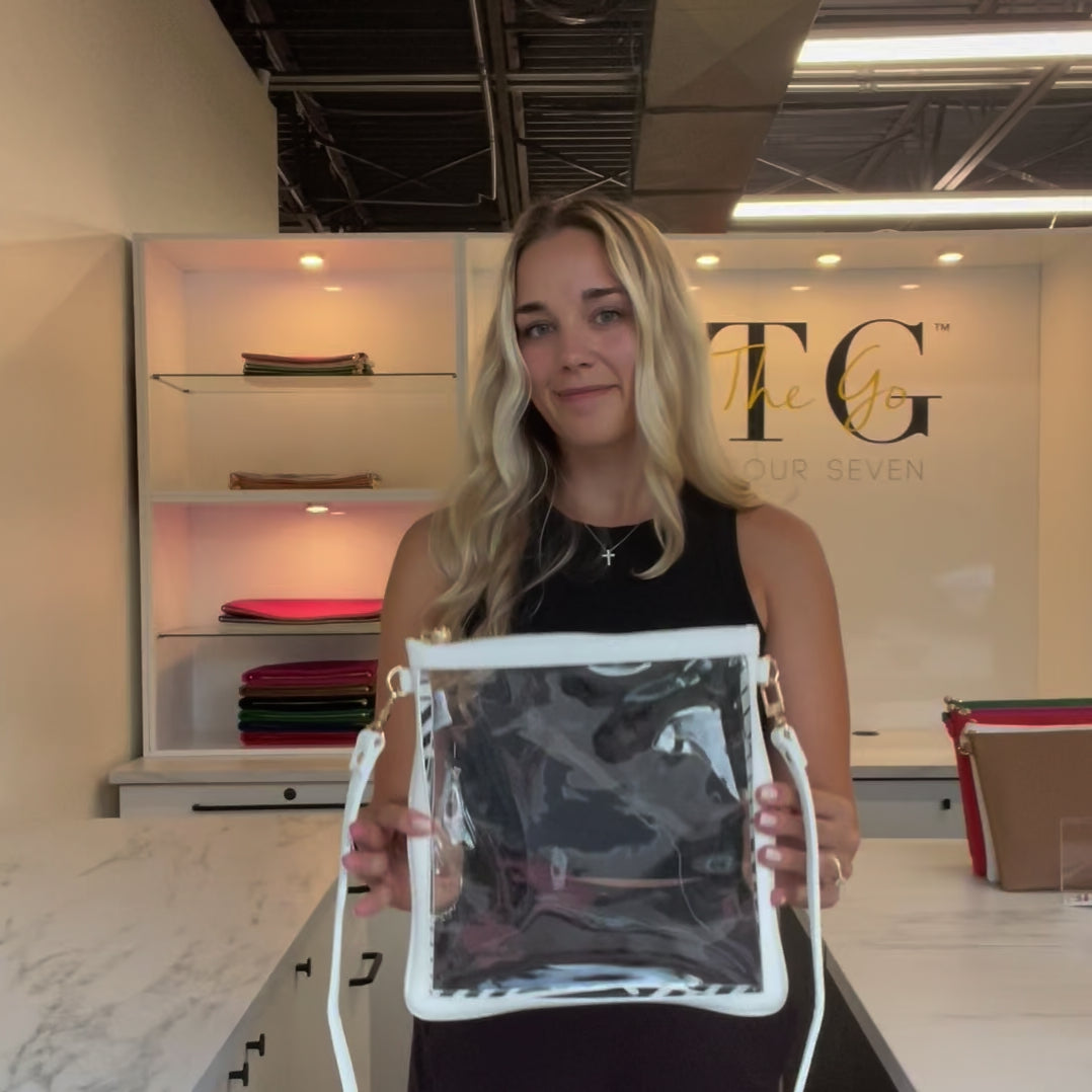 Load video: #6 Double Nudie White Crossbody