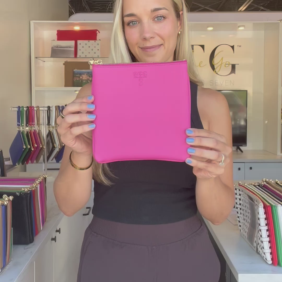 Load video: #3 Nudie Hot Pink Pouch