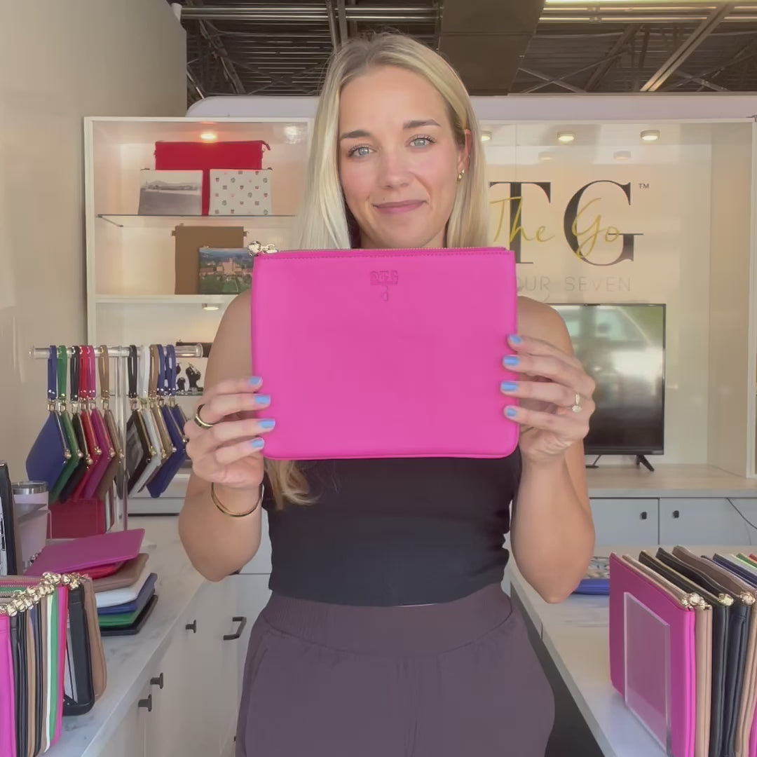 Load video: #4 Nudie Hot Pink Pouch