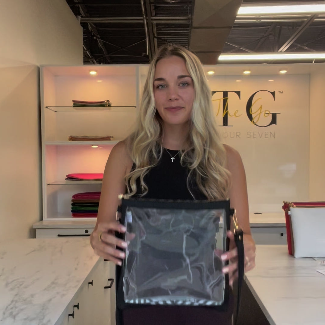 Load video: #6 Double Nudie Black Crossbody