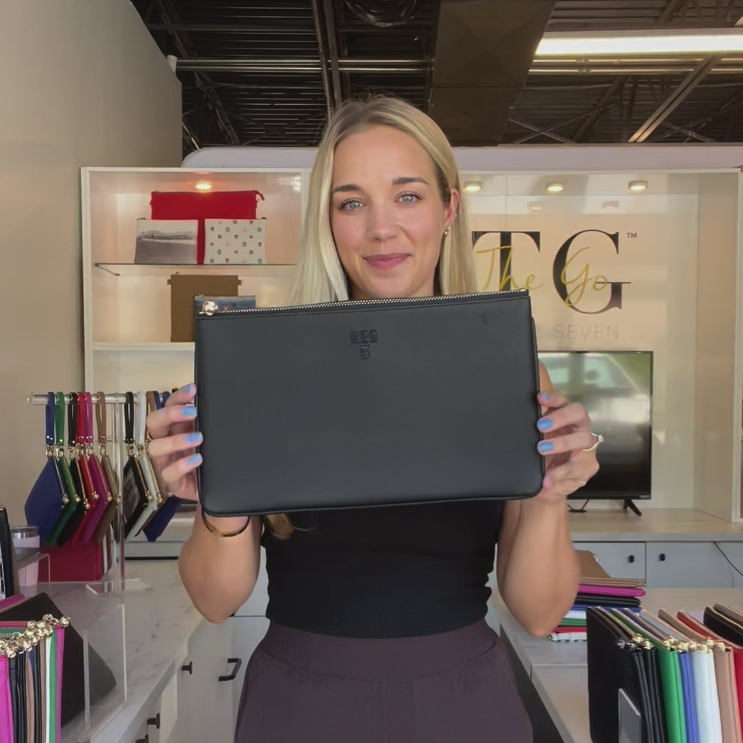 Load video: #5 Nudie Black Clutch